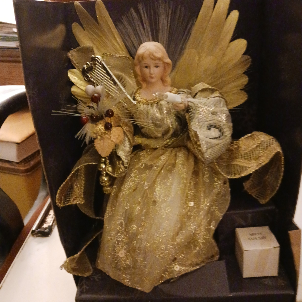 Gold Angel Figurine with Wings